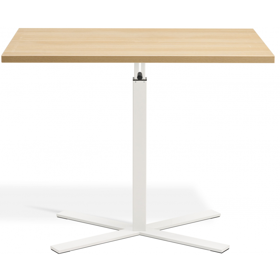 Boost Gas Lift Single Leg Table for Rectangular Tops